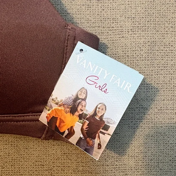 Vanity Fair Teens Wirefree Tan & Black Bra - Picture 2 of 11